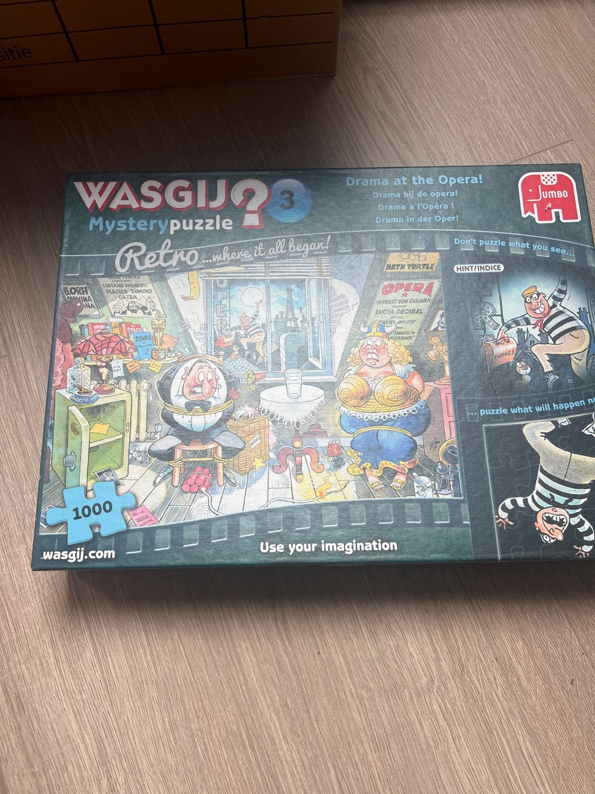 Wasgij Mysterypuzzel 3: Drama at the Opera! (1000 stukjes), Ophalen, 500 t/m 1500 stukjes, Gebruikt, Legpuzzel