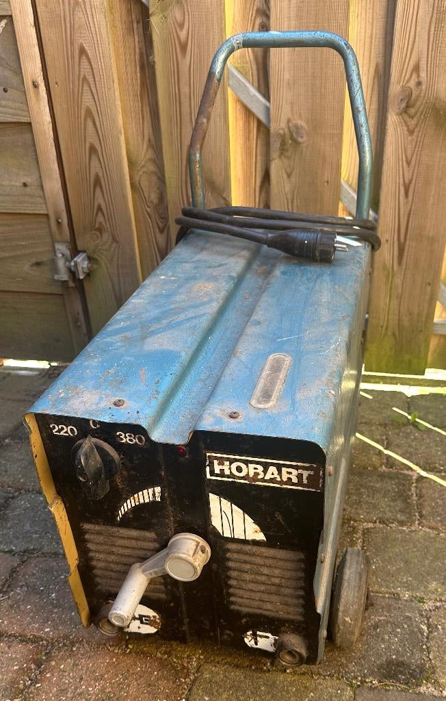 230/380V lastrafo, hobart, met toebehoren, Doe-het-zelf en Verbouw, Gereedschap | Lasapparaten, Gebruikt, Elektroden, 150 tot 250 ampère