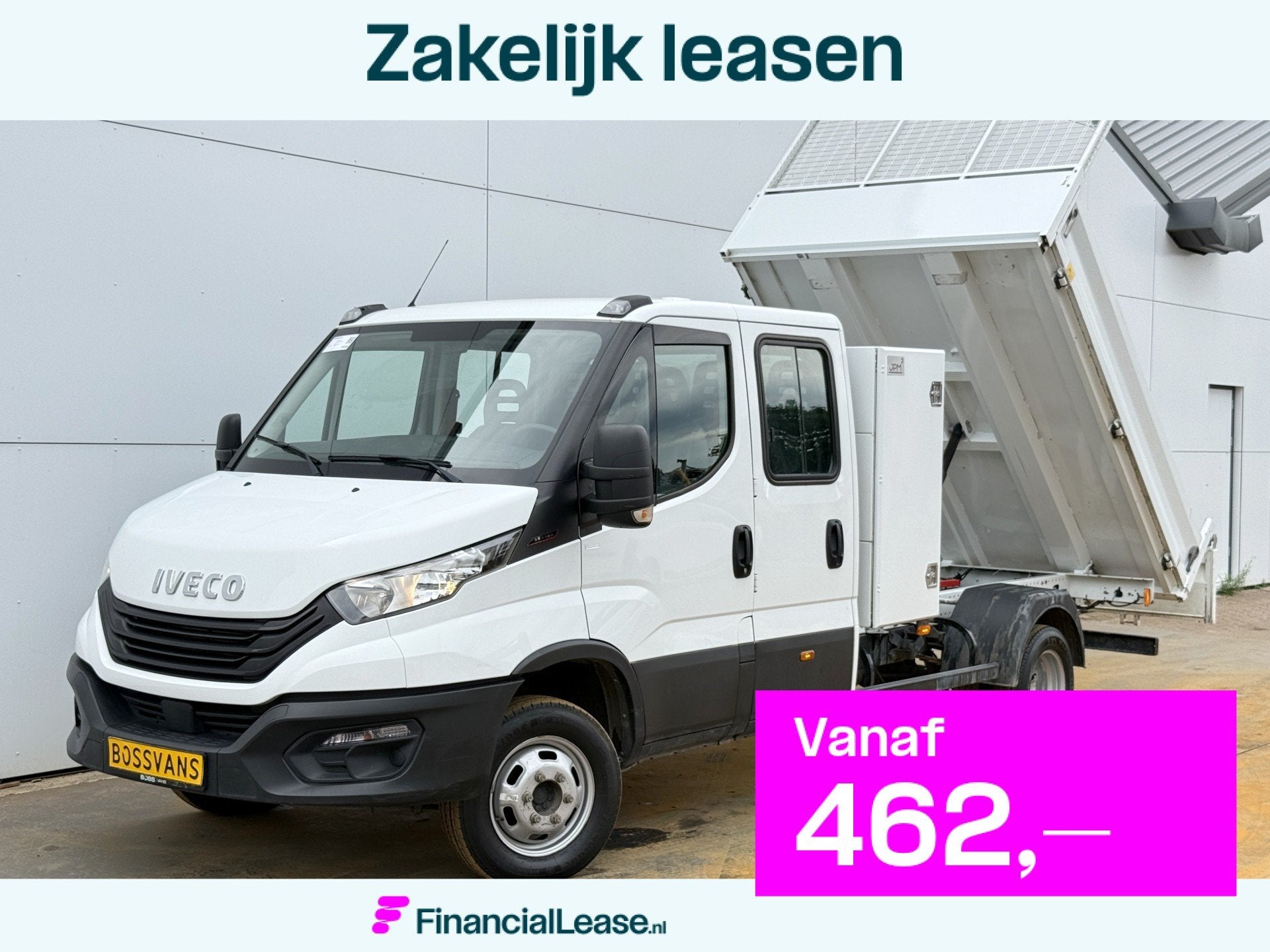 Iveco Daily 35C16 3.0 Dubbele Cabine Kipper Dubbellucht 3,5t, Achterwielaandrijving, Gebruikt, Zwart, 4 cilinders