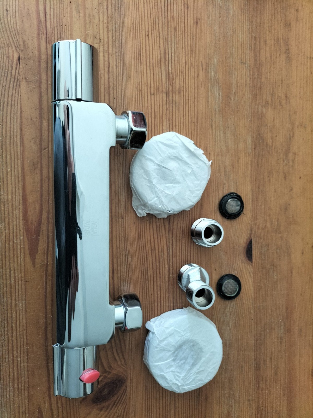 Gebruikte chromen thermostaatkraan voor douche, Ophalen, Nieuw, Chroom, Douche