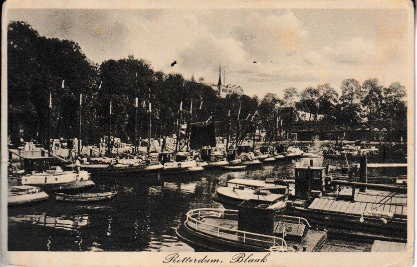 ROTTERDAM - BLAAK, Verzamelen, Ophalen of Verzenden, 1920 tot 1940, Gelopen, Zuid-Holland