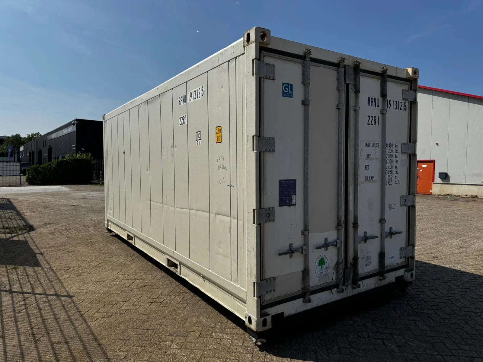 VERNOOY 20FT 8.6 REEFER MET SLEDE, Zakelijke goederen, Machines en Bouw | Keten en Containers, Vernooy Containers B.V., Dave@vernooy.nl