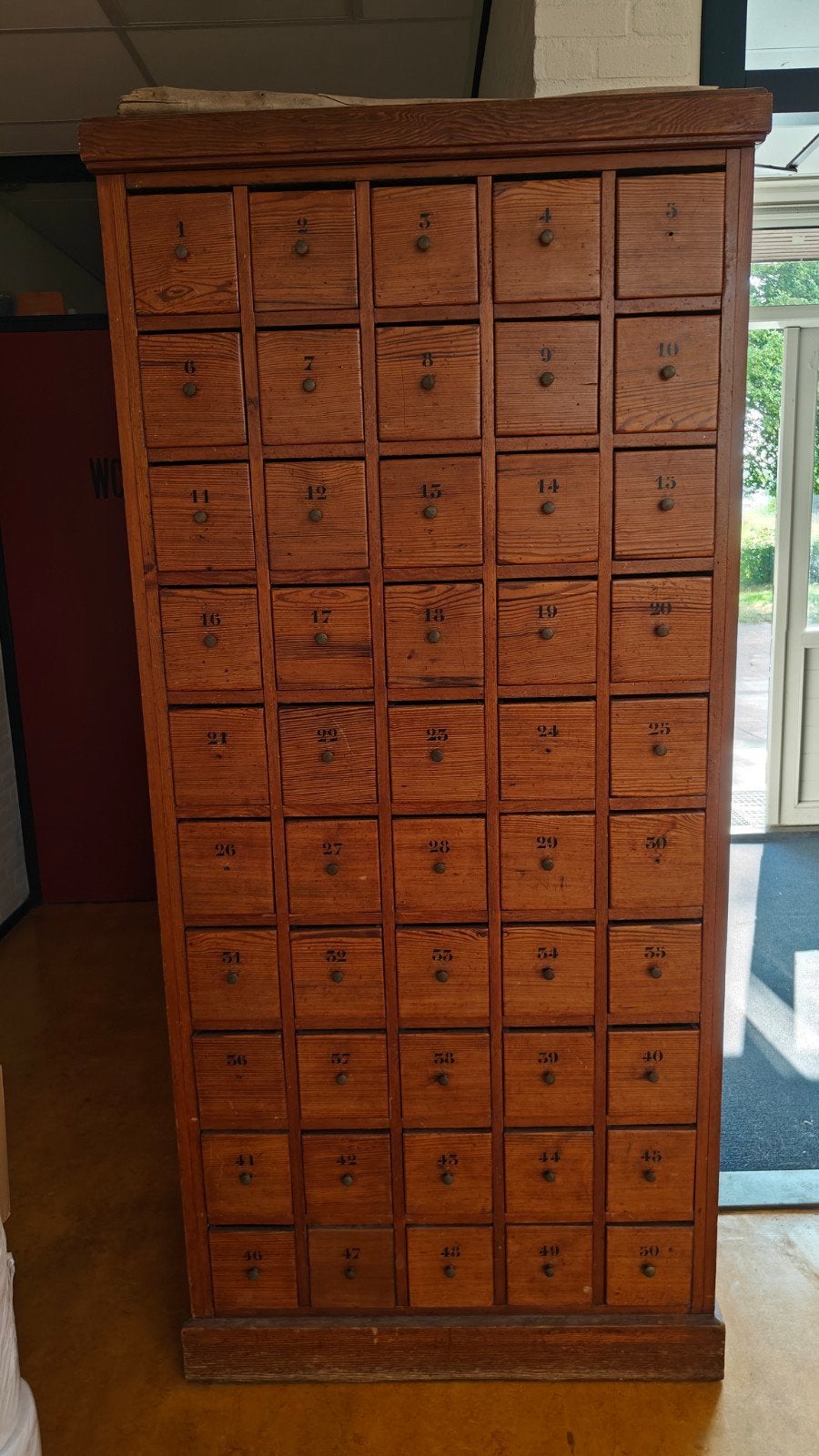 Vintage ladekast met 50 laden, Ophalen