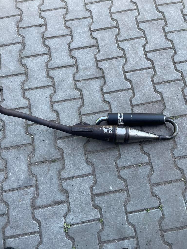 Techigas Tomos A3/A35 28 mm uitlaat., Fietsen en Brommers, Brommeronderdelen | Algemeen, Ophalen, Gebruikt, Uitlaat