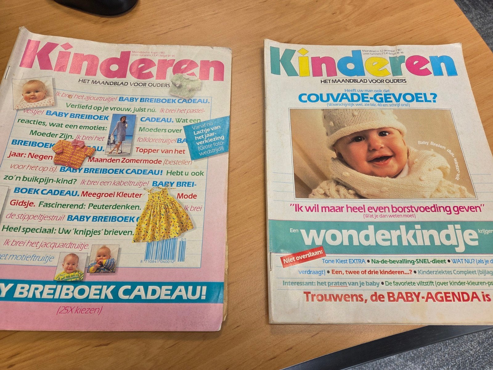 2 x tijdschrift kinderen met breipatronen, Hobby en Vrije tijd, Ophalen of Verzenden, Gebruikt, Breien of Haken, Patroon of Boek