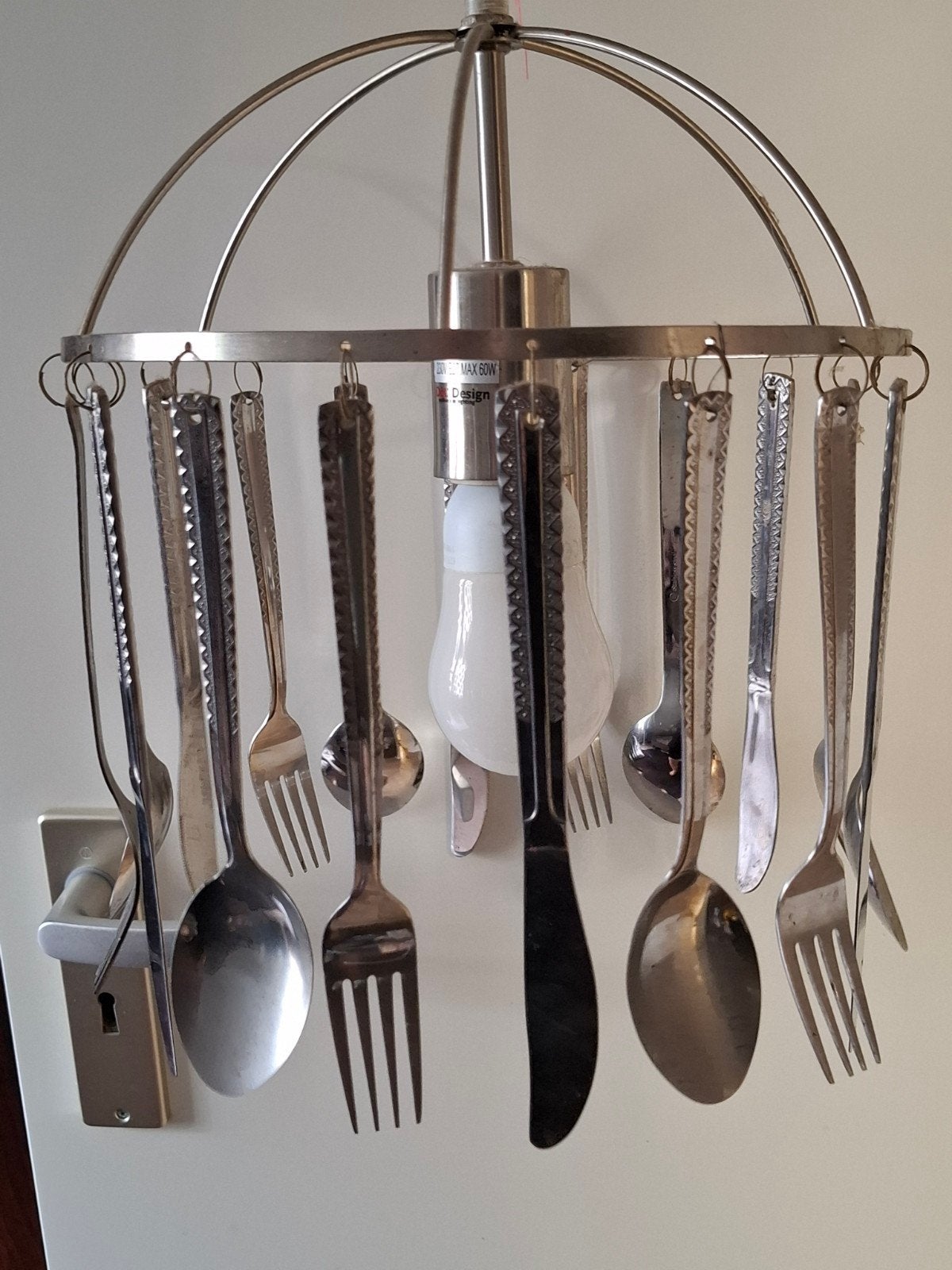 Unieke besteklamp  - E27 fitting, Overige merken, Gebruikt, Industrieel, E27 (groot)