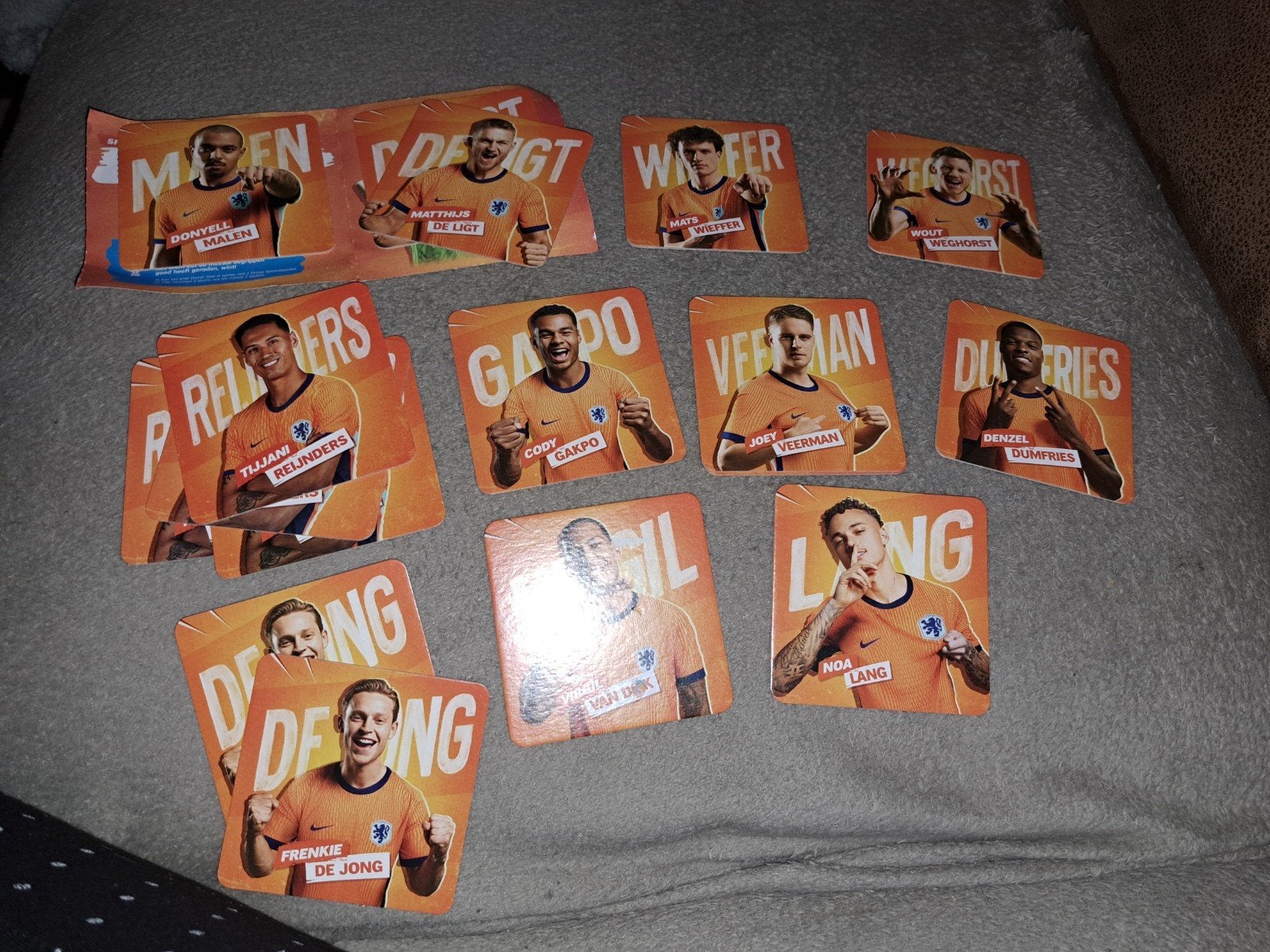 AH Oranje Spelerskaarten - onderzetters, Albert Heijn, Ophalen of Verzenden