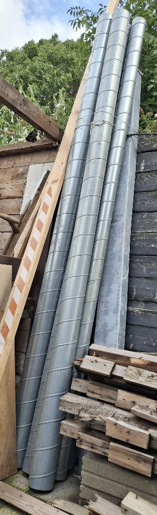 Spirobuis / ventilatiebuis 125 en 100 mm, Ophalen, Zo goed als nieuw, Ventilator en Afzuiger