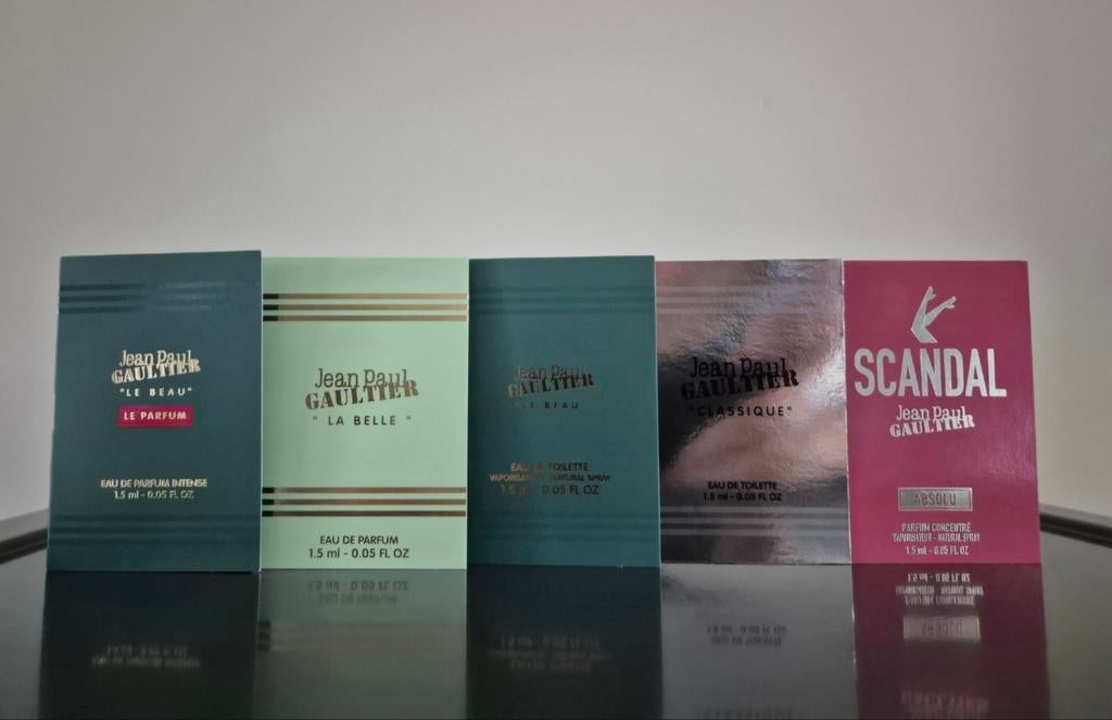 Set 5x Jean Paul Gaultier verschillende testers, Ophalen of Verzenden, Nieuw, Proef of Tester, Gevuld