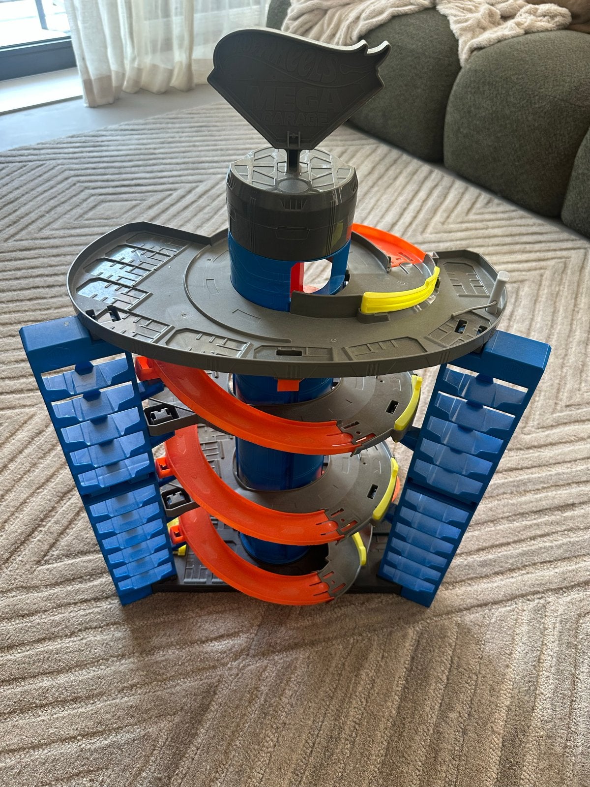 Hot Wheels Mega Garage - Grote Parkeergarage, Kinderen en Baby's, Speelgoed | Speelgoedvoertuigen, Ophalen, Zo goed als nieuw