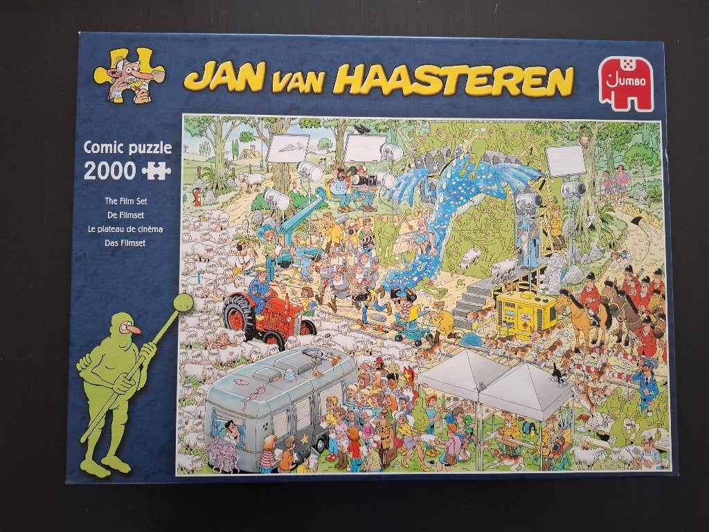 Jan van Haasteren De Filmset – 2000 stukjes, Ophalen, Meer dan 1500 stukjes, Zo goed als nieuw, Legpuzzel