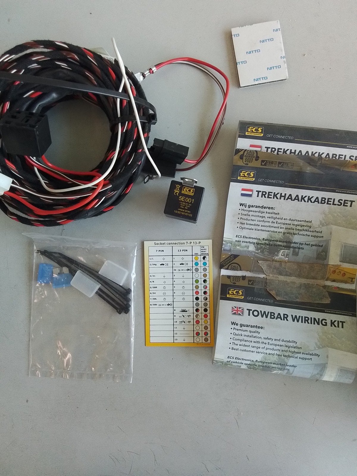 ECS Electronics Trekhaakkabelset SP-133-ZZ, ECS Electronics B.V., Nieuw, Ophalen of Verzenden, Industrieterrein 'De Krogt' 3522, 4825 AR Breda, The Netherlands