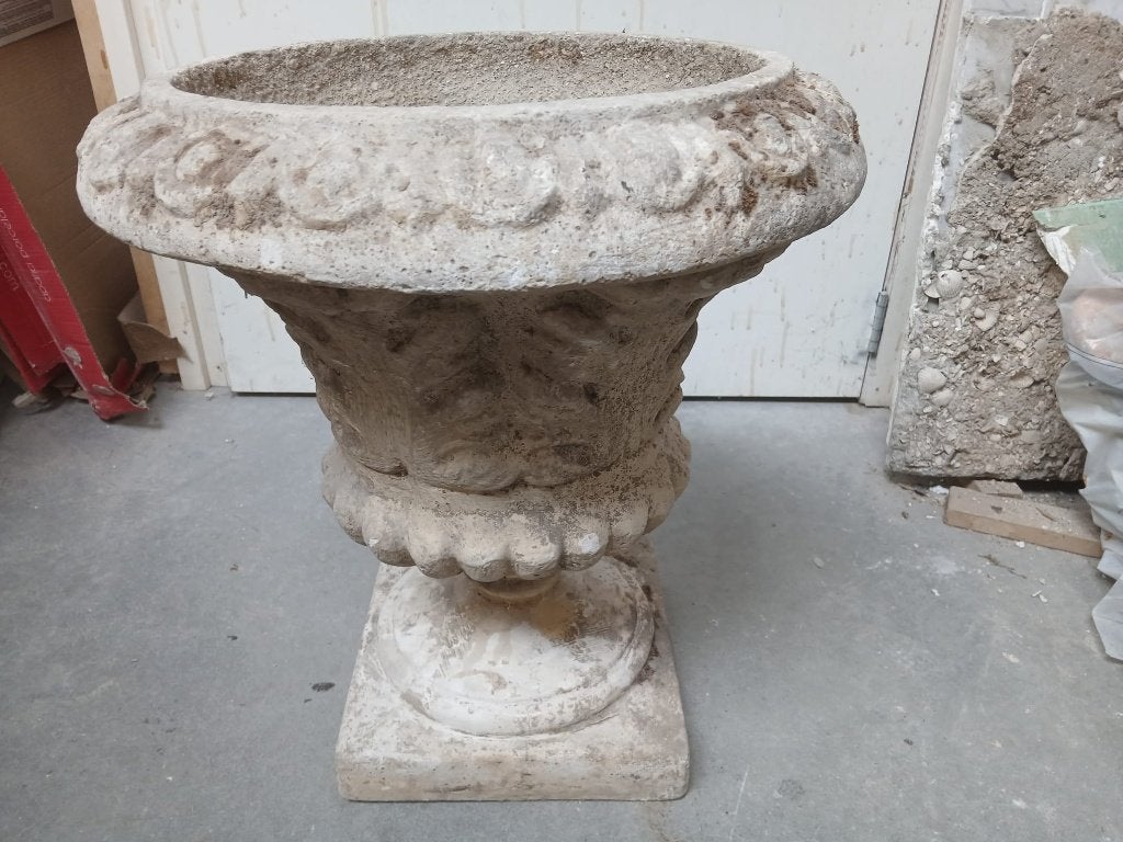 klassieke bloembak van steen, geen beton, plantenbak, Ophalen, Steen, Gebruikt, Minder dan 60 cm