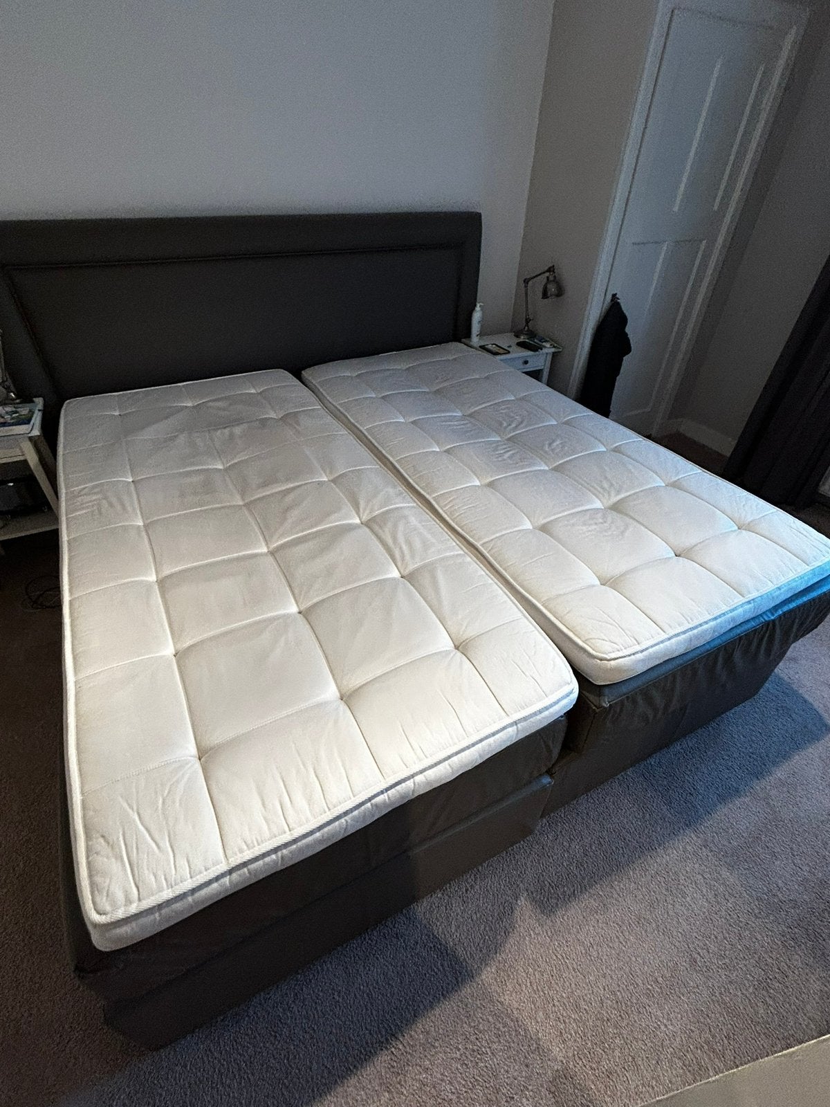 Set Swiss Sense toppers 200x220 Talalay 450, Ophalen, Wit, Tweepersoons, Zo goed als nieuw