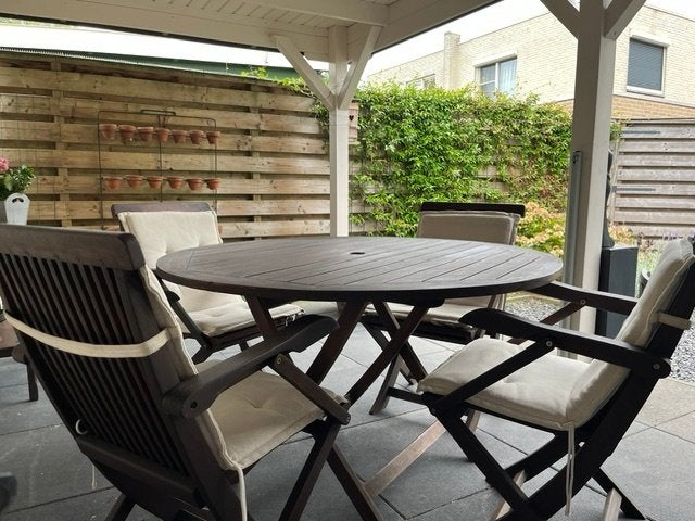 tuinmeubelen, Ophalen, Gebruikt, Rond, Hout