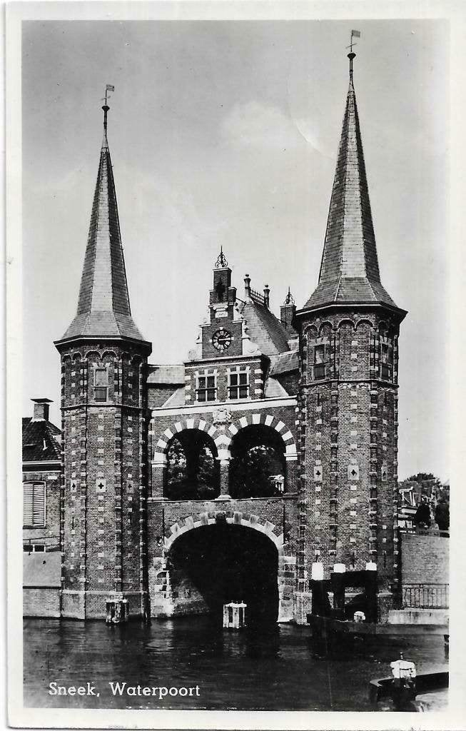 AK Sneek - Waterpoort, Verzenden, 1960 tot 1980, Gelopen, Friesland