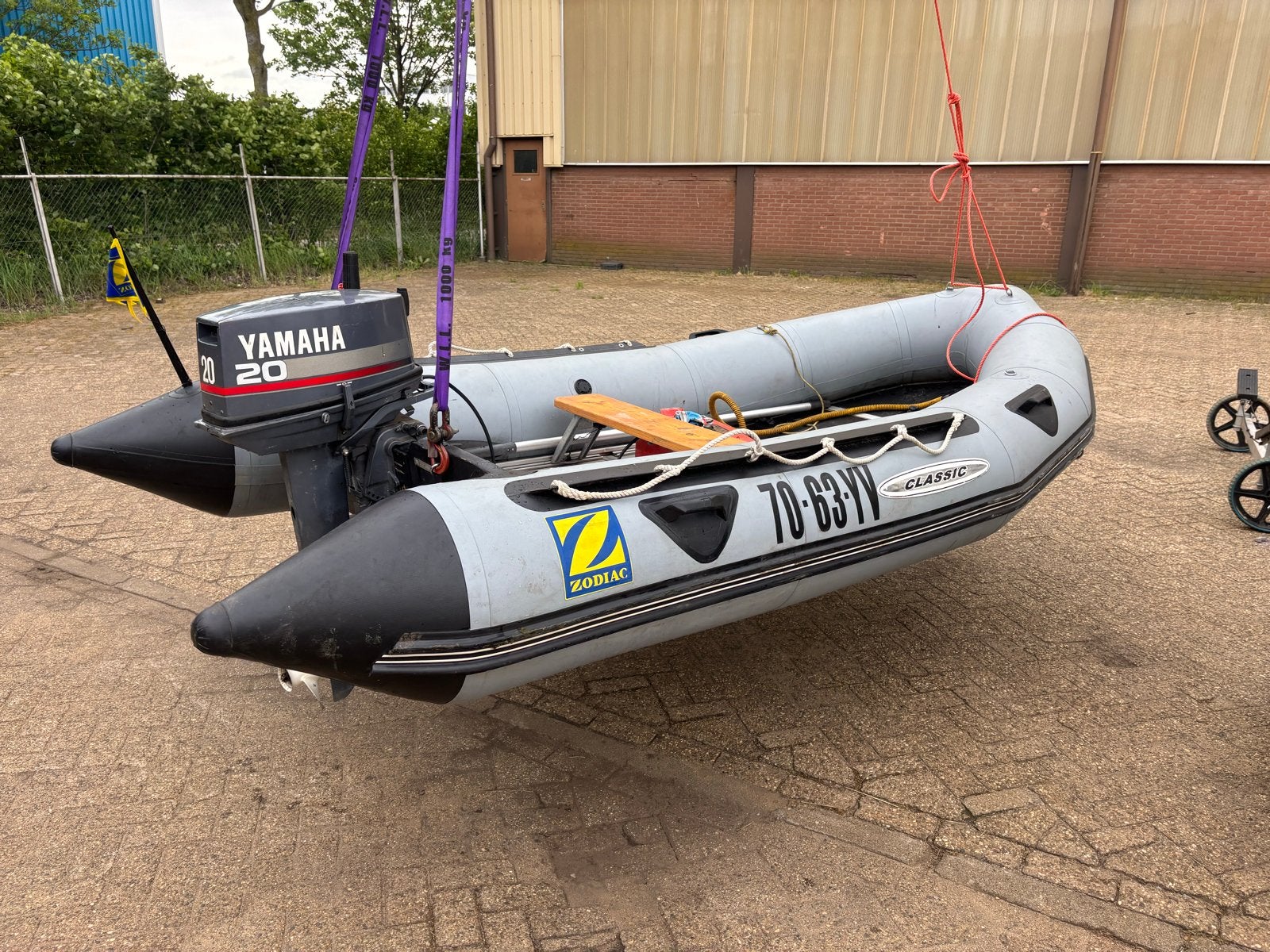 Zodiac Classic MK2 met Yamaha 20pk 2t buitenboordmotor, Watersport en Boten, Ophalen, Zodiac, Gebruikt, Inclusief motor