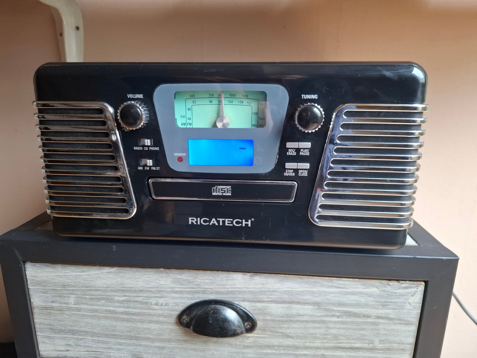 Ricatech Autorama met Kenwood speakers., Audio, Tv en Foto, Stereo-sets, Ophalen