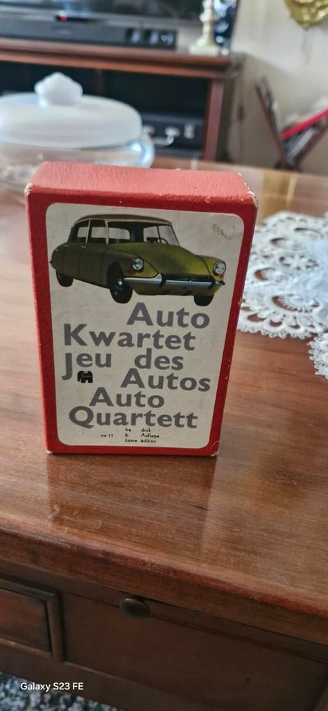Vintage Auto Kwintet Kaartspel - Jaren '60, Ophalen of Verzenden, Gebruikt
