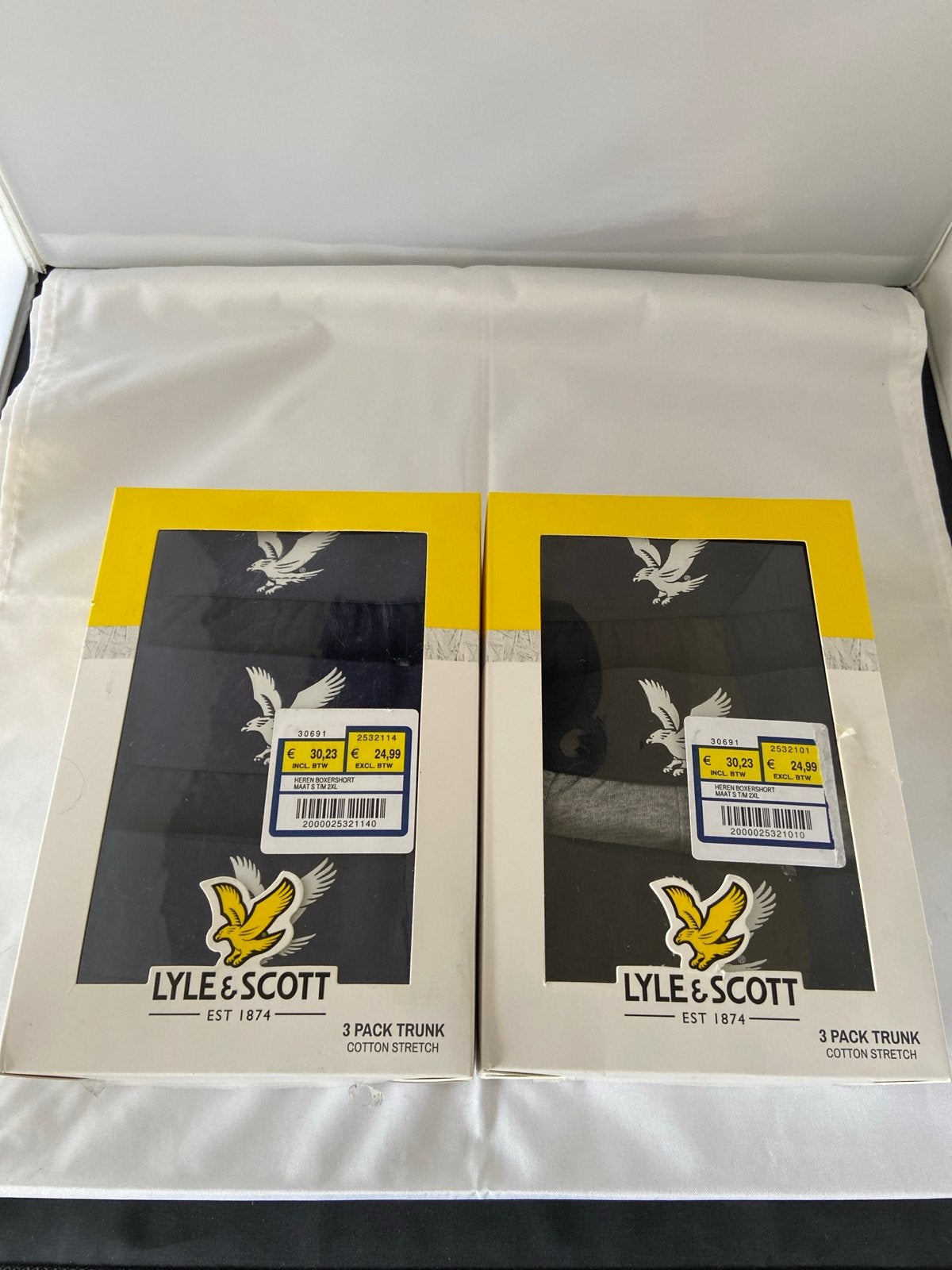 Lyle & Scott Boxershorts 3-pack Maat S Nieuw, Ophalen of Verzenden, Blauw, Boxer