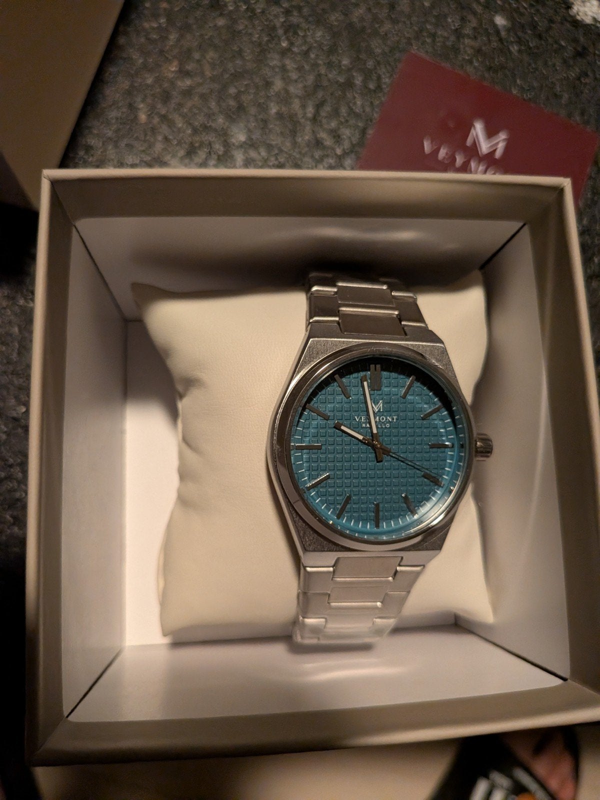 Veymont Milano herenhorloge | Nieuw in doos | Blauw/RVS, Overige merken, Staal, Polshorloge, Nieuw