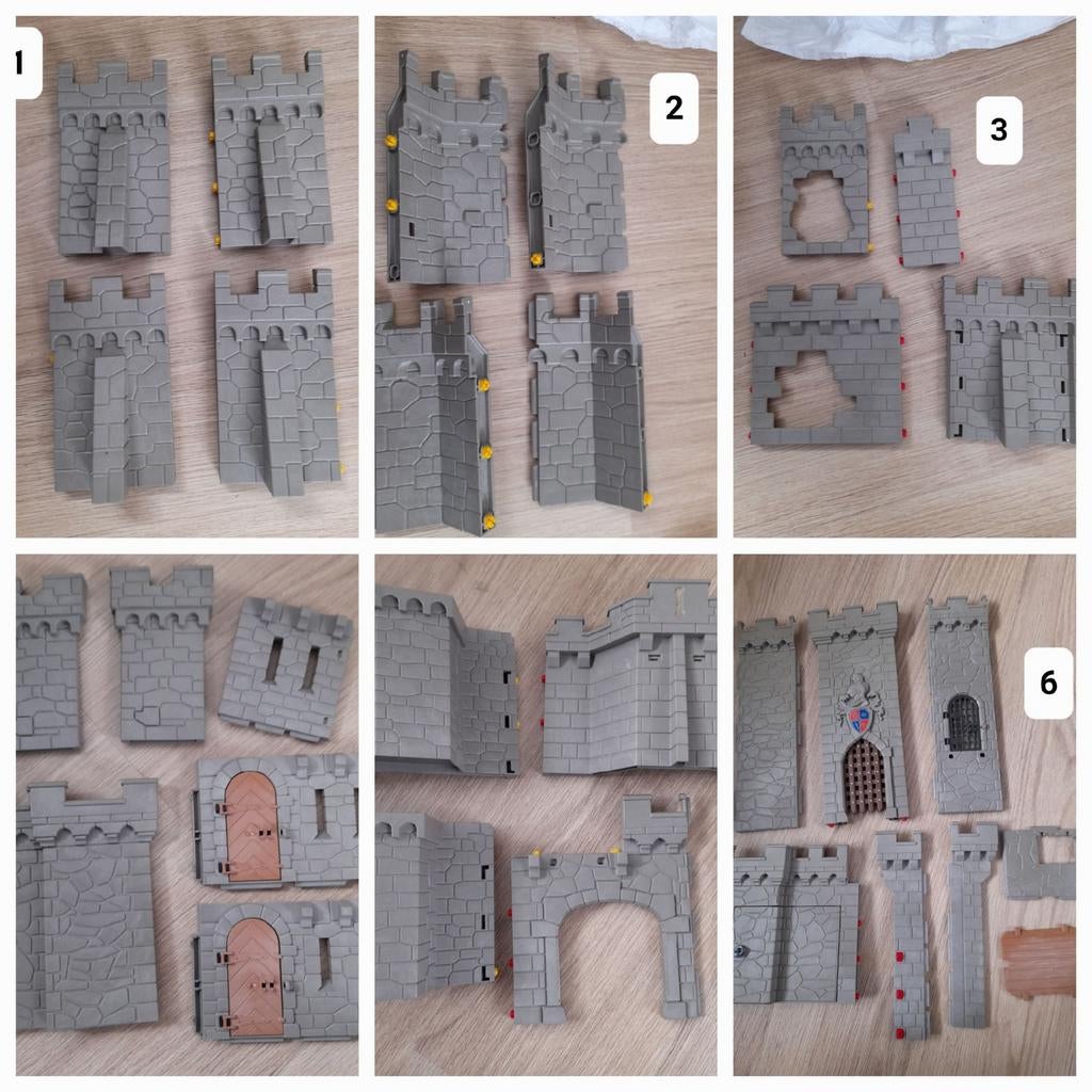 Playmobil onderdelen ridderkasteel 4865 en 6000, Ophalen of Verzenden, Gebruikt, Los playmobil
