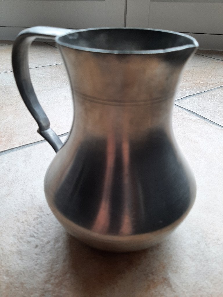 Zilver tin kan met oor, Ophalen of Verzenden