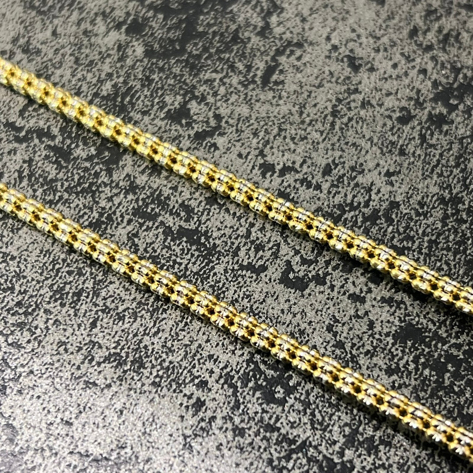 14k gouden ketting nieuw schakel italy, Ophalen of Verzenden, Nieuw
