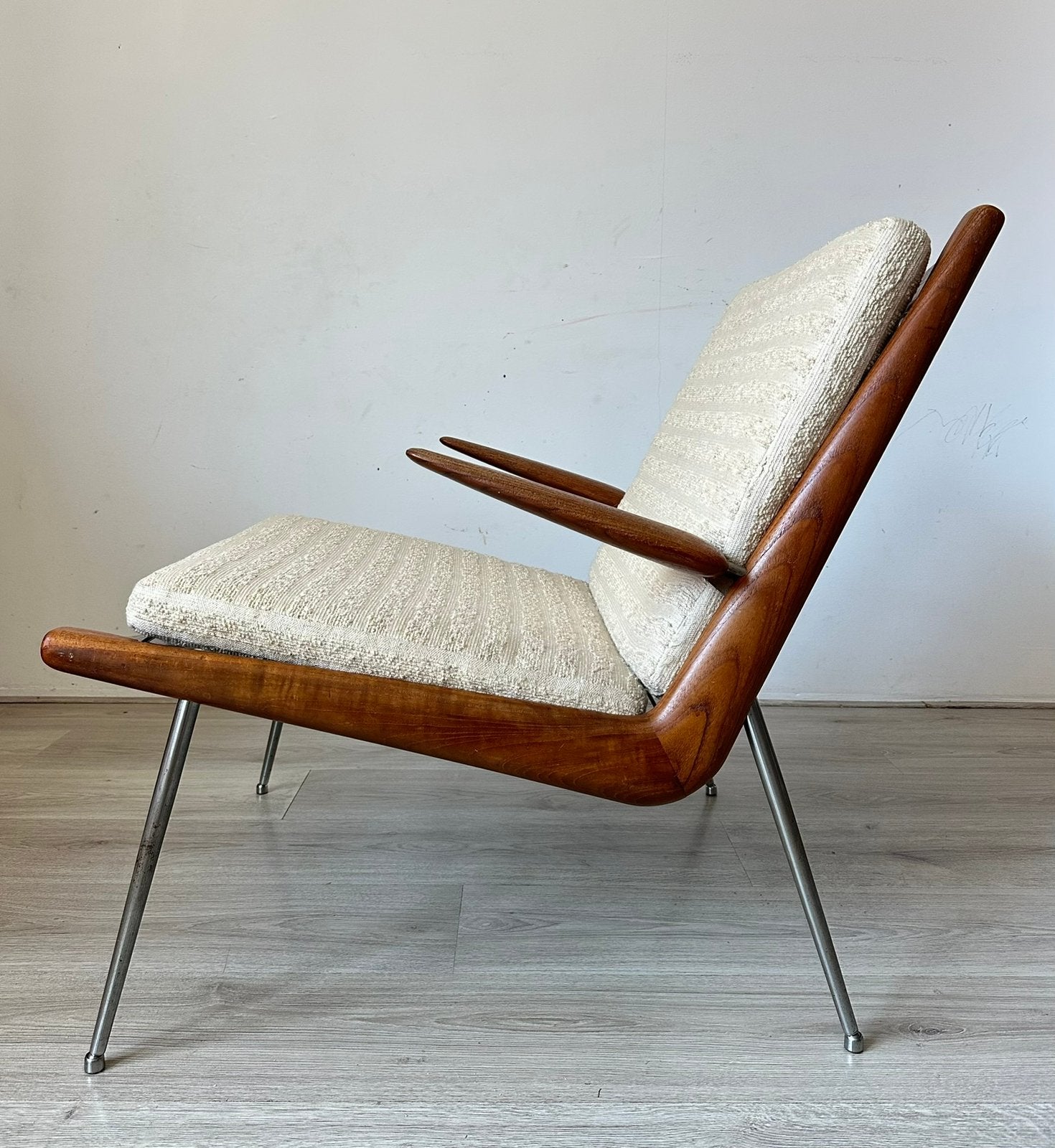 France & Son Boomerang lounge fauteuil, Ophalen of Verzenden, Gebruikt, 75 tot 100 cm