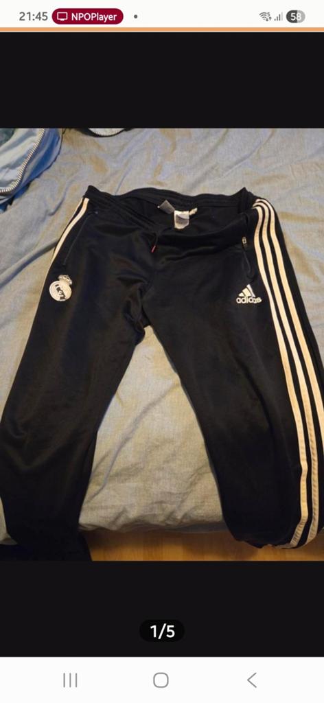 Adidas Real Madrid trainingsbroek, Zwart, Overige maten, Ophalen of Verzenden, Adidas