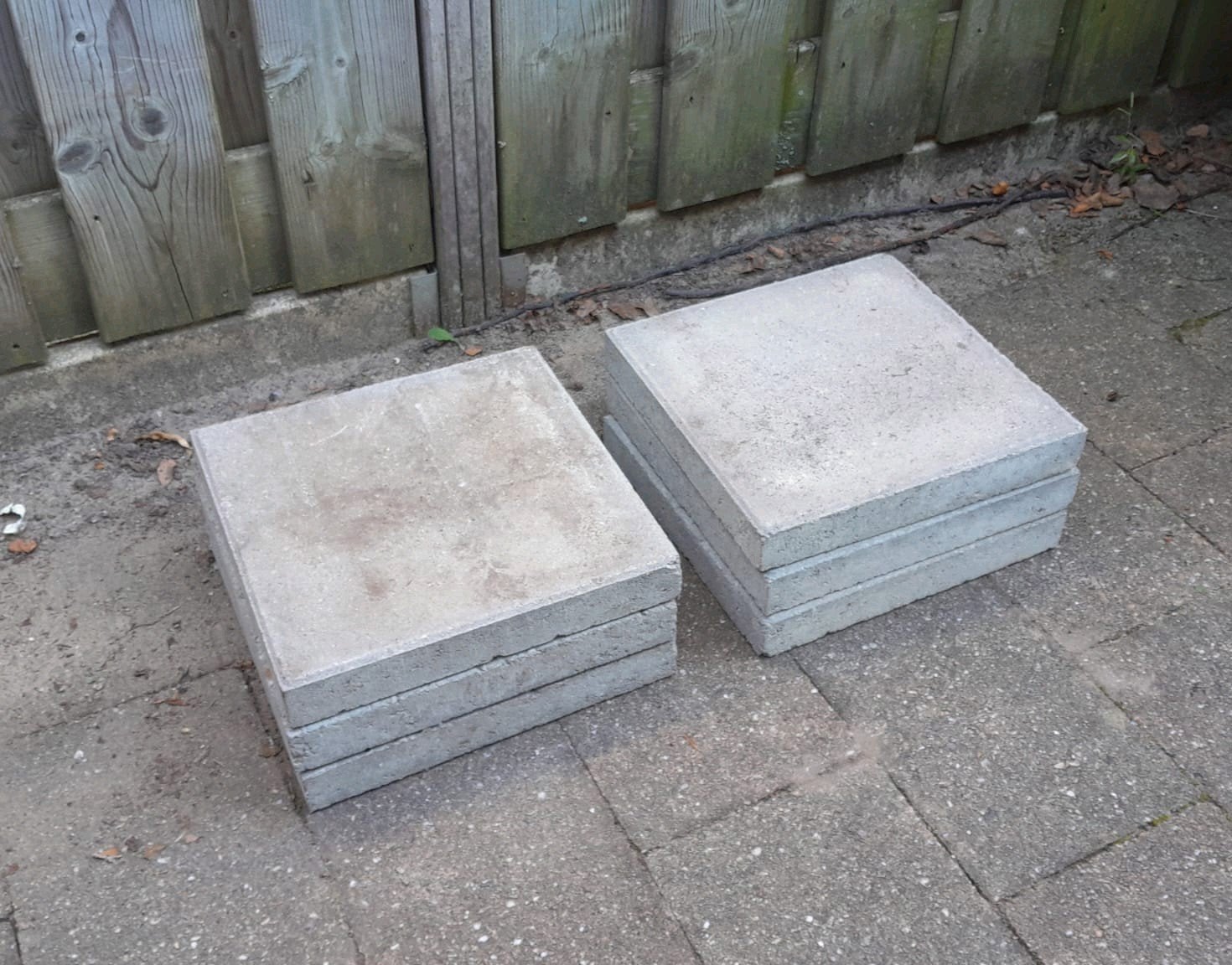 Gratis 6 stoeptegels, Ophalen, Gebruikt