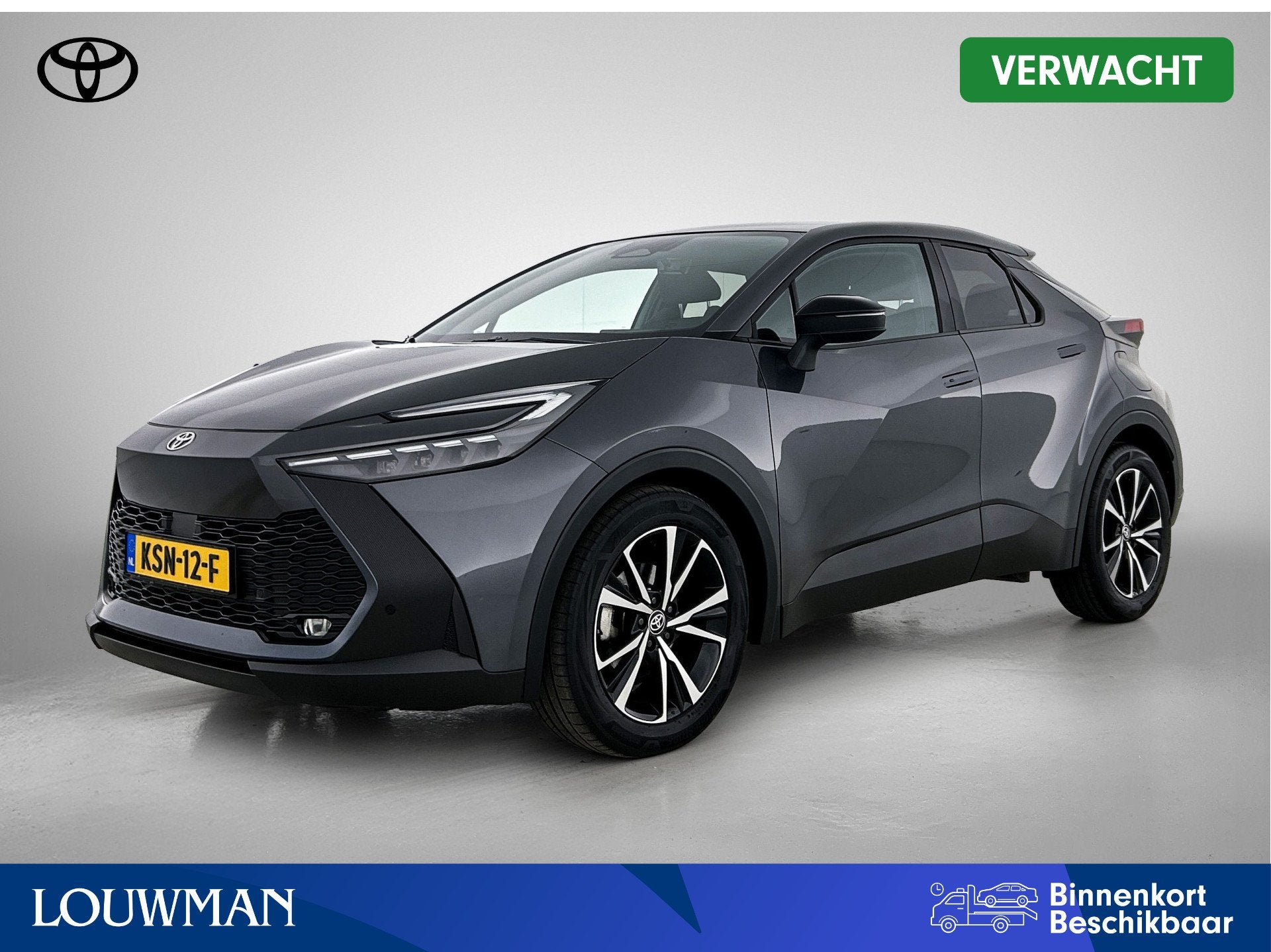 Toyota C-HR 1.8 Hybrid 140 Dynamic (bj 2024, automaat), Auto's, 12 maanden, Stof, 4 cilinders, 122 pk