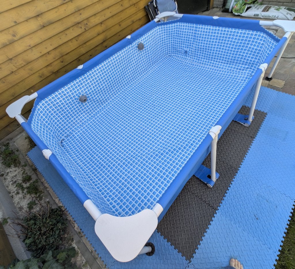 Zwembad met zandfilterpomp/zoutwatersysteem, Ophalen, Minder dan 80 cm, Opzetzwembad, 200 tot 400 cm