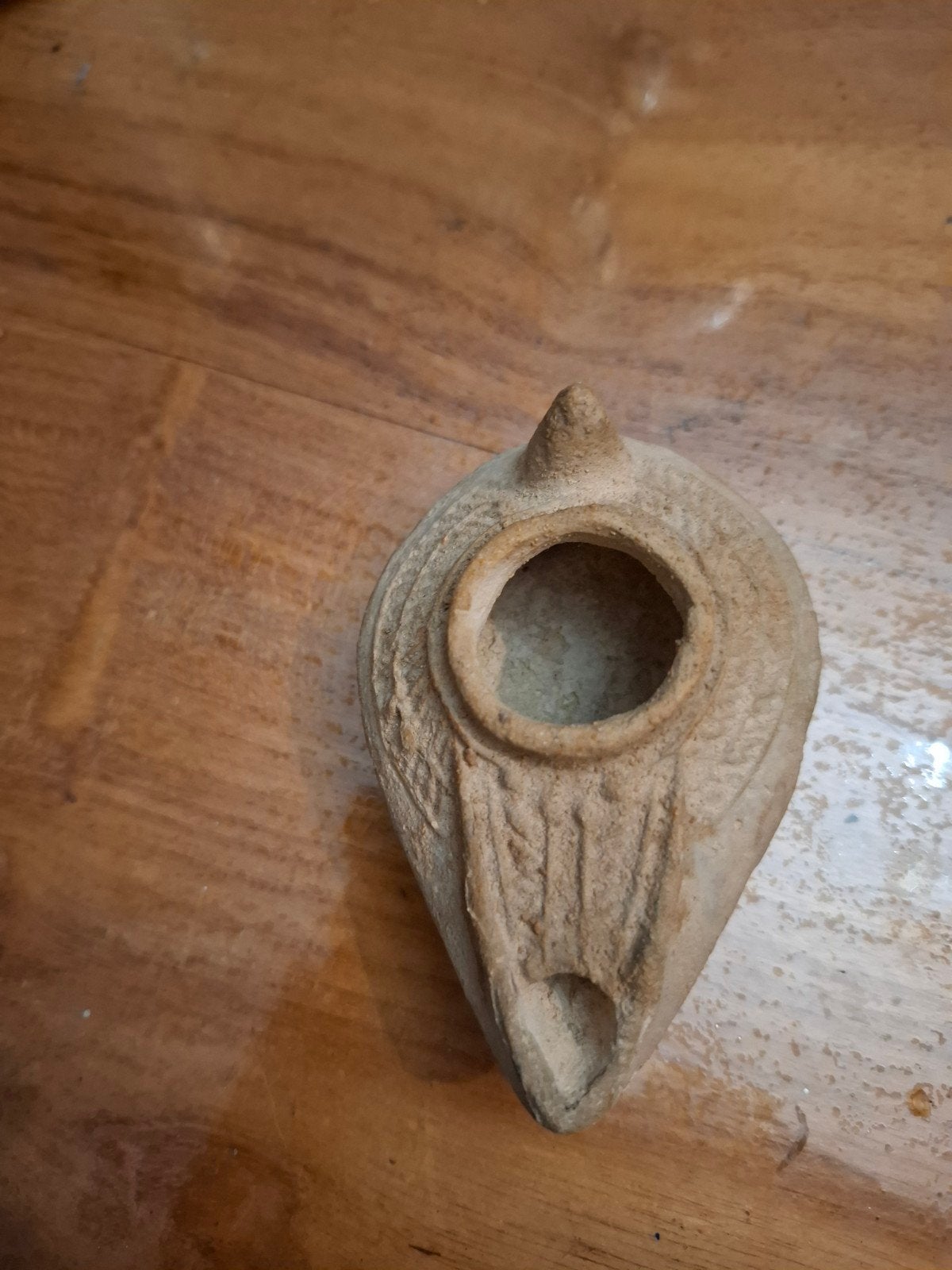 Antieke Romeinse olielamp - Terracotta, Antiek en Kunst, Ophalen