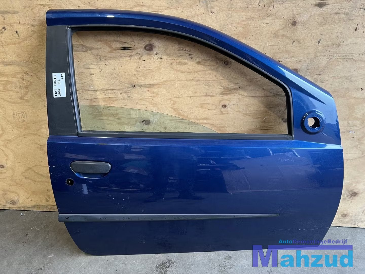 FIAT PUNTO 2 188 blauw rechts deur 2002-2005, Gebruikt, Deur, Stellantis Europe S.p.A., Ophalen of Verzenden