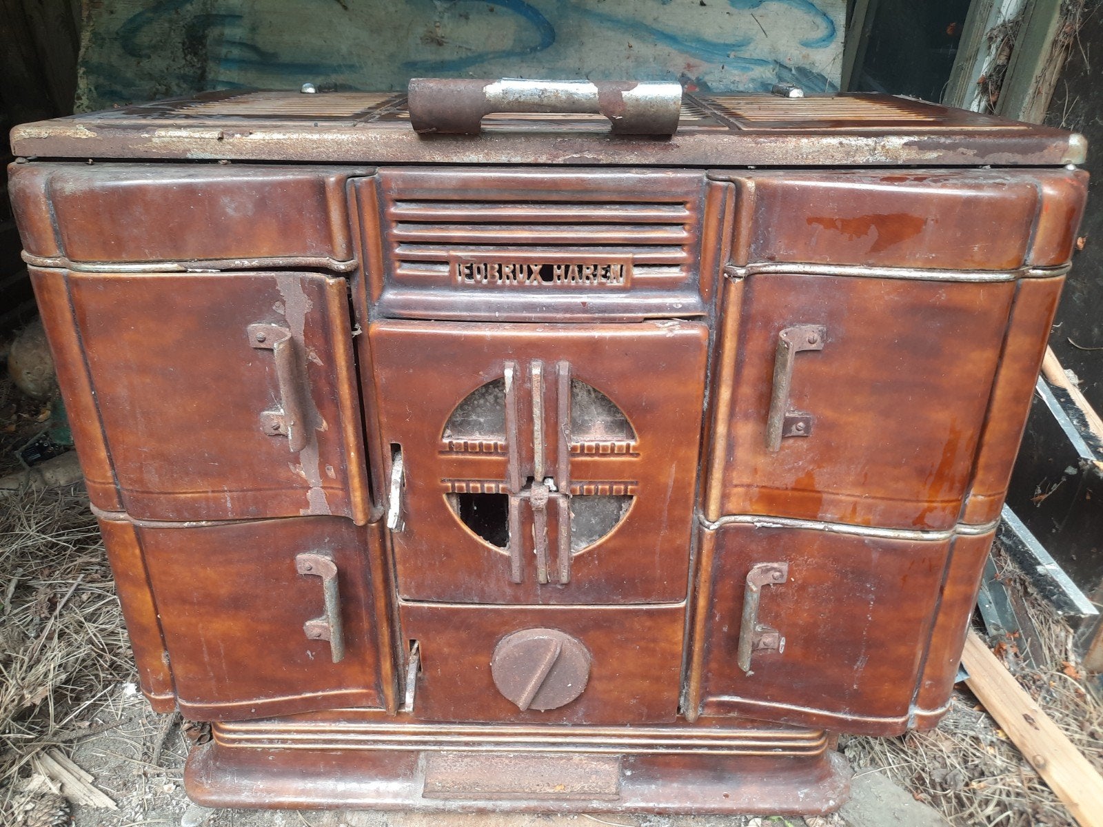 Art deco Kolenfornuis 1930., Antiek en Kunst, Ophalen