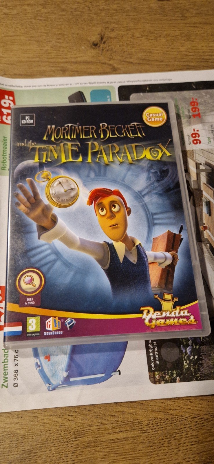 Mortimer Beckett and the Time Paradox PC CD-ROM, Spelcomputers en Games, Games | Pc, Gebruikt, Puzzel en Educatief, 1 speler, Vanaf 3 jaar