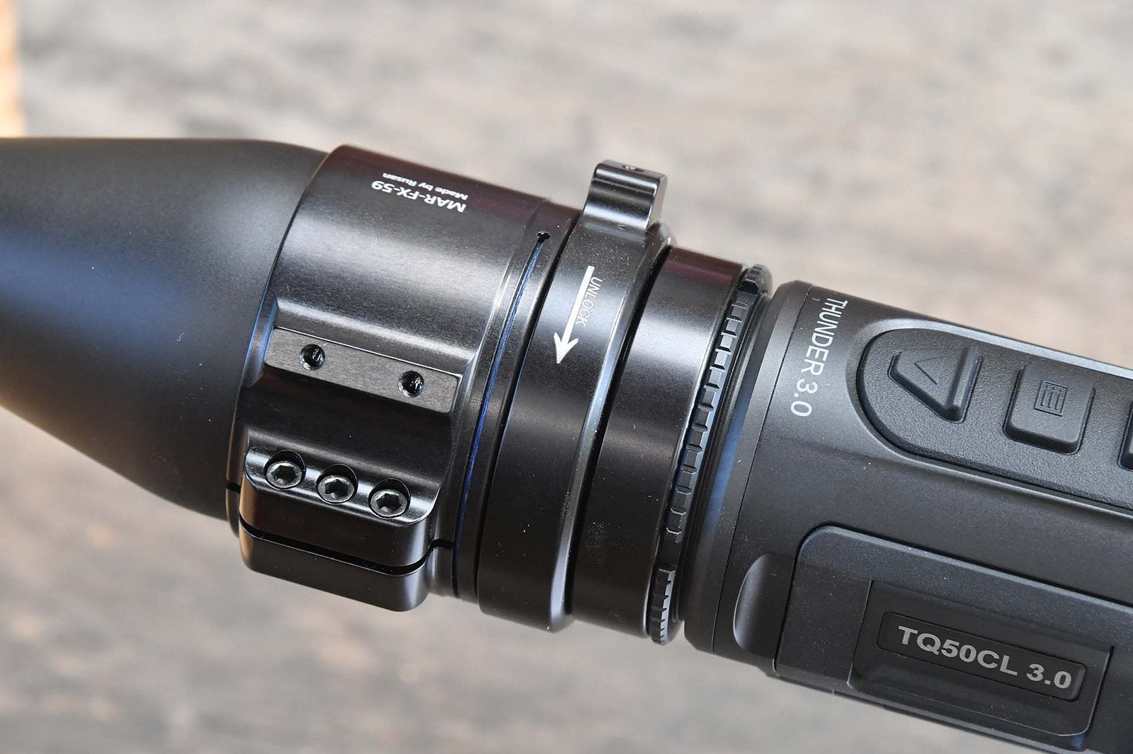 Rusan MAR-FX 57mm klemadapter voor warmtebeeld/nachtzicht, Ophalen of Verzenden, Nieuw