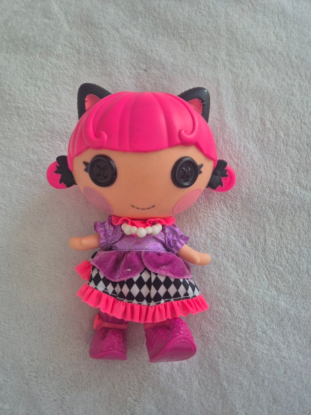 Lalaloopsy Littles pop met roze haar en kattenoortjes, Ophalen of Verzenden, Zo goed als nieuw, Babypop