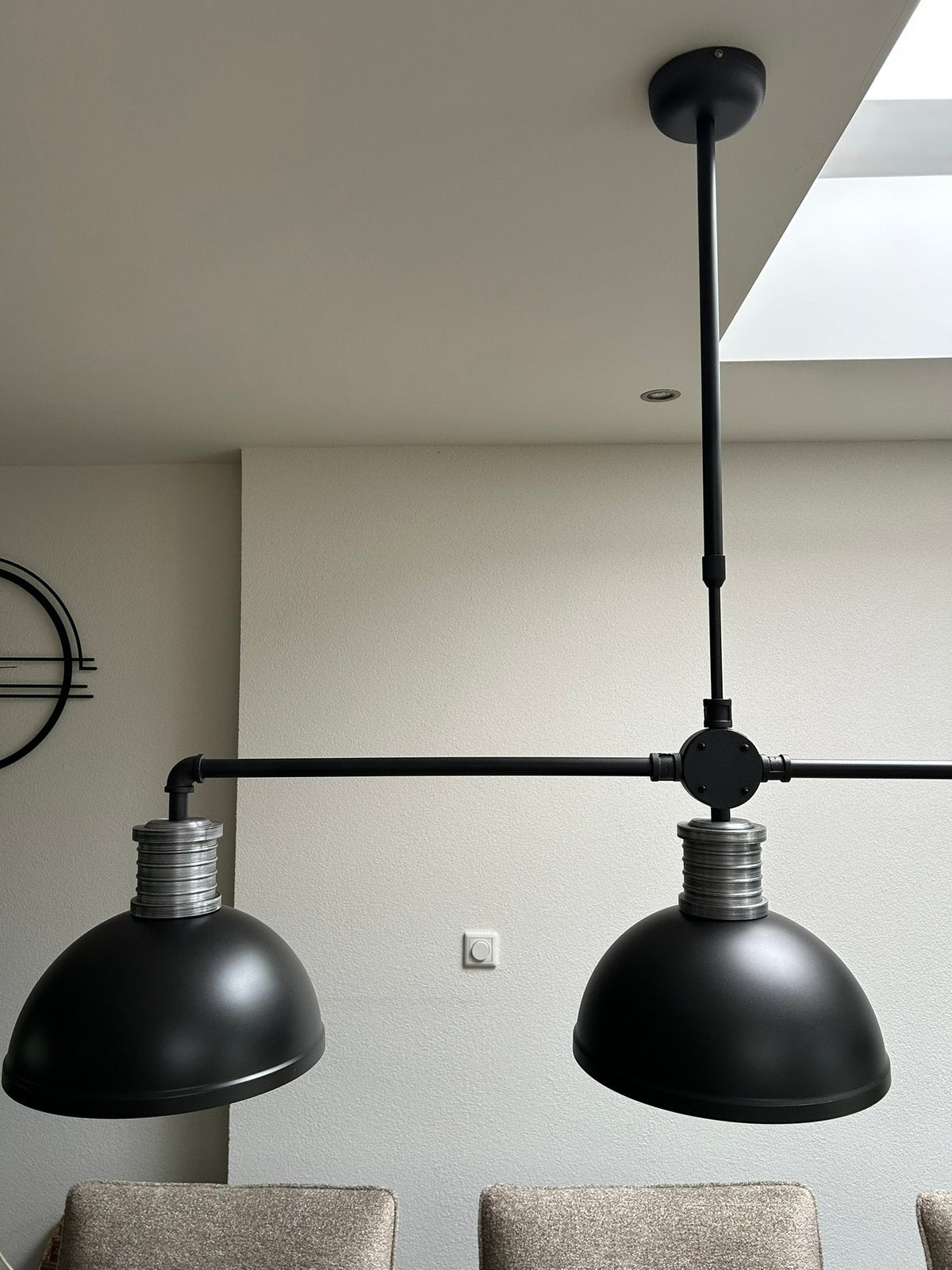Industriële hanglamp, Ophalen, Overige fittingen, Zo goed als nieuw, Metaal