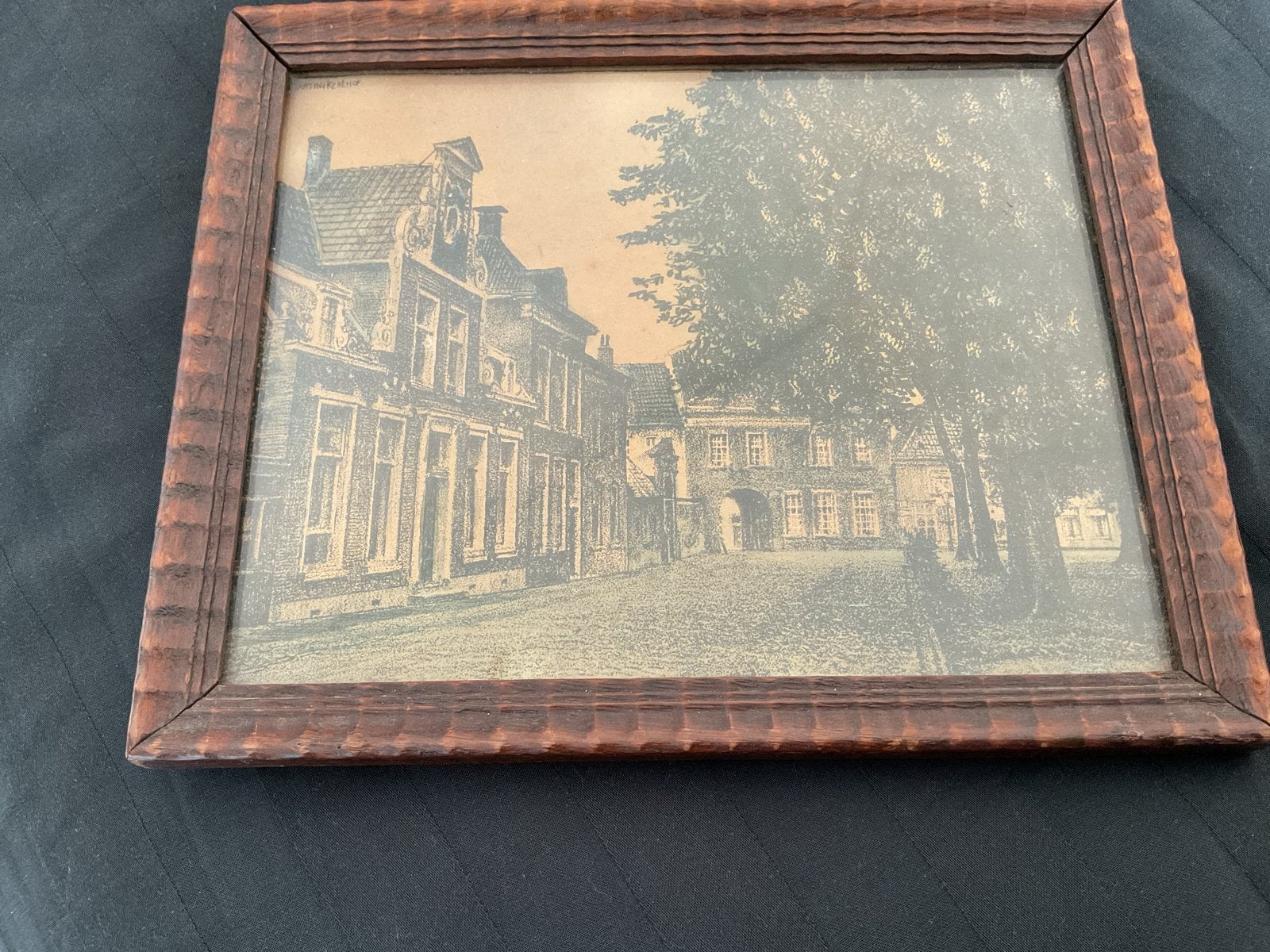 F. Ter Wolde. Martini Kerkhof Groningen, Antiek en Kunst, Ophalen, Achter glas