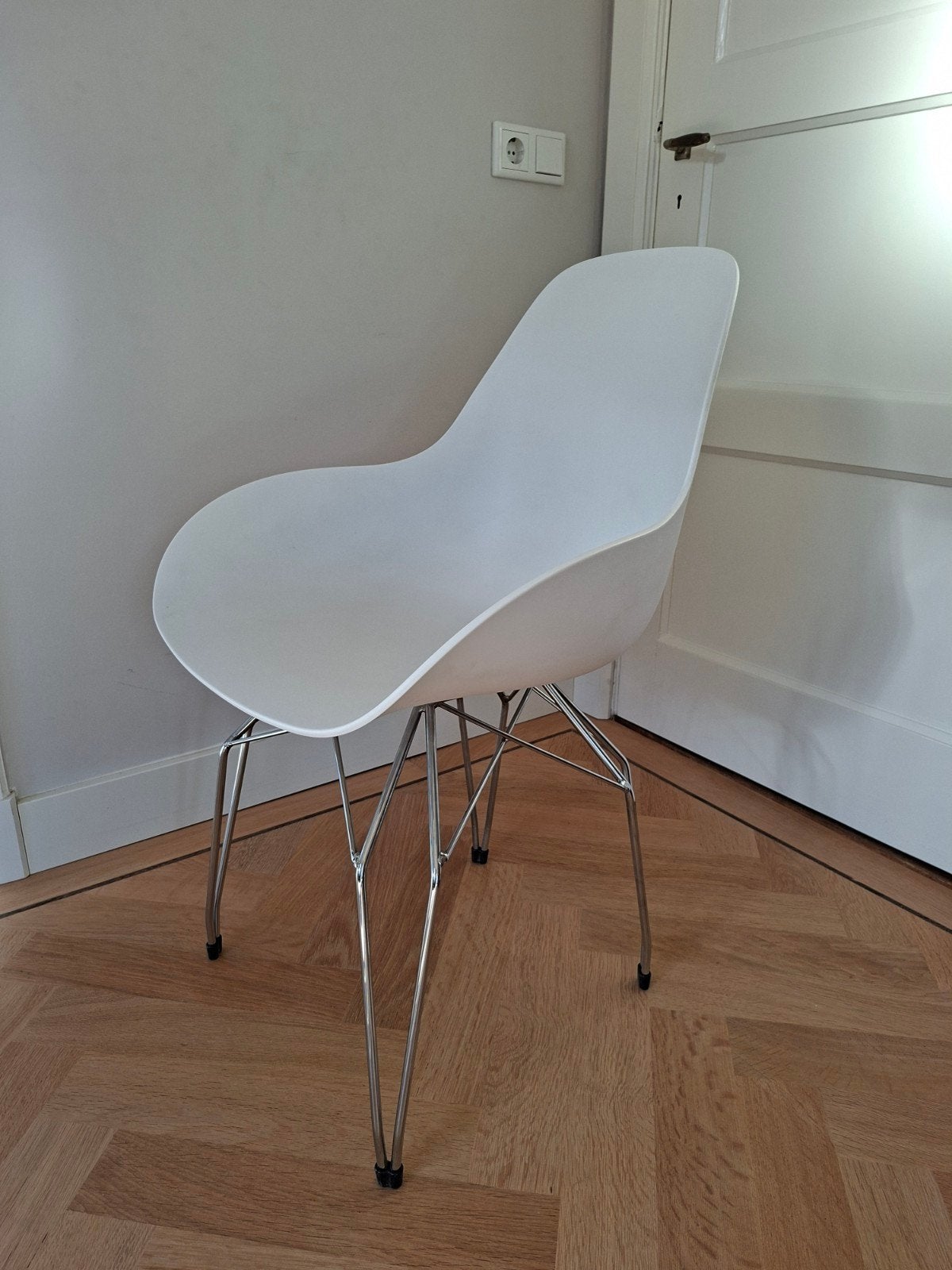Eetstoelen Kubikoff, 6 stuks, Ophalen, Wit, Modern, Vijf, Zes of meer stoelen
