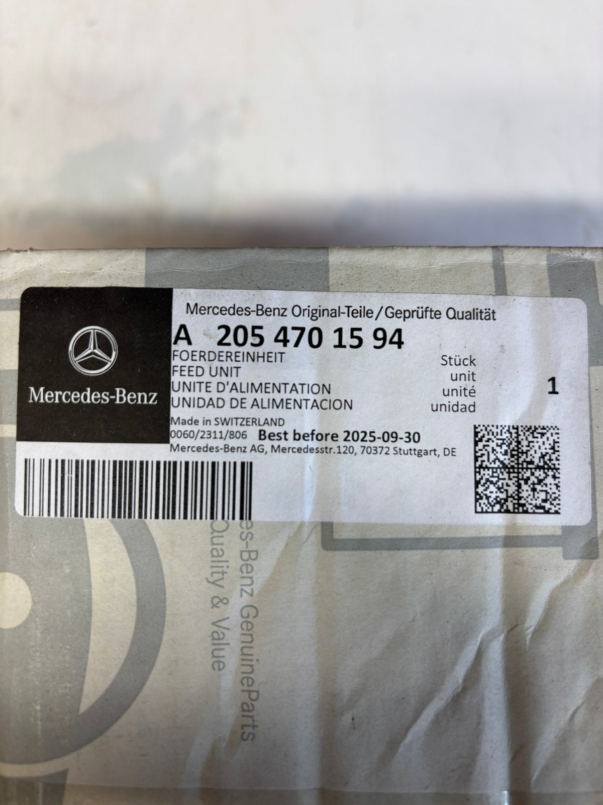 Brandstofpomp Mercedes benz w205, Ophalen of Verzenden, Gebruikt, Overige typen