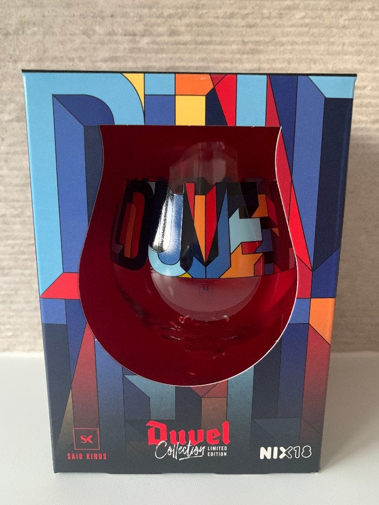 Duvel glas Saïd Kinos Designer glas Duvel Said Kinos, Verzamelen, Biermerken, Ophalen of Verzenden, Nieuw, Glas of Glazen, Duvel