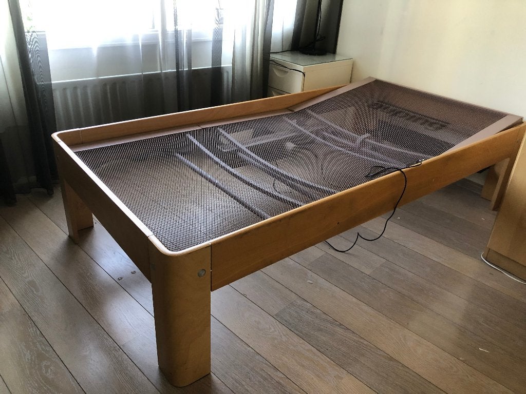 Auping Bed - 1 persoons, Huis en Inrichting, Slaapkamer | Bedden, Ophalen, 200 cm, Hout, 100 cm