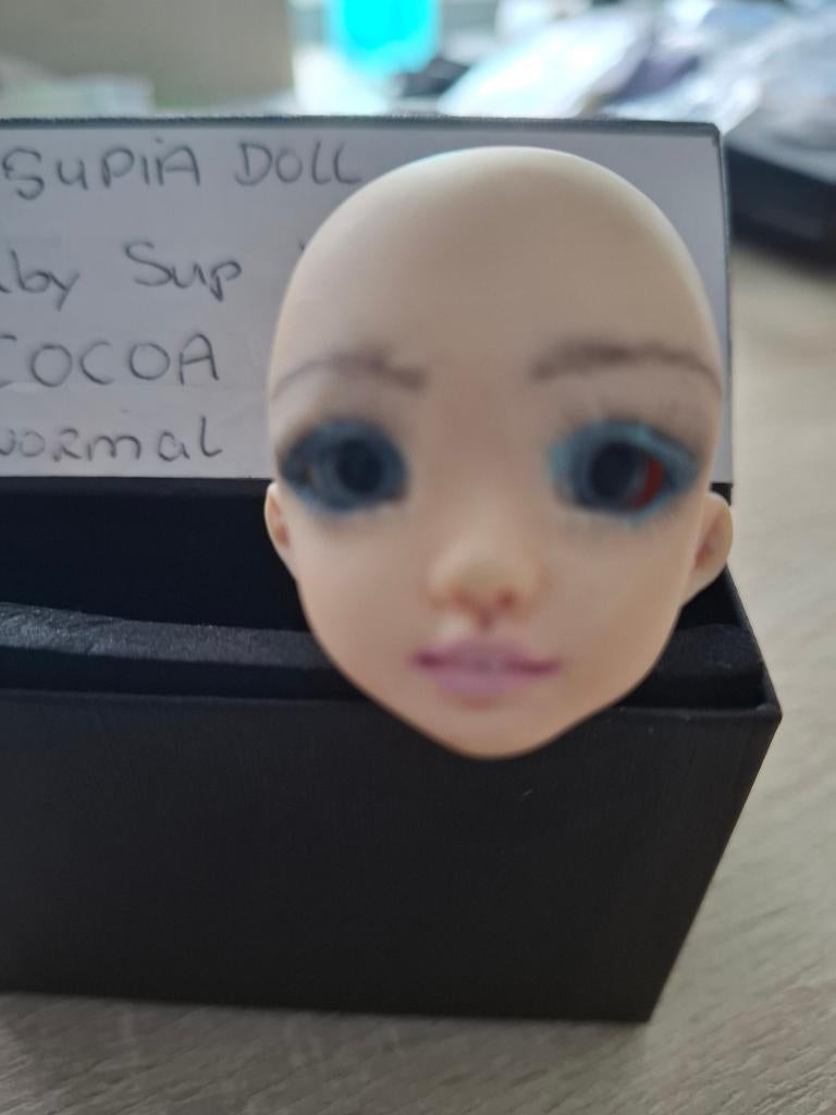 Supia doll Supa Sup Cocoa  YoSD Hoofdje Normal Skin, Ophalen of Verzenden, Zo goed als nieuw, Fashion Doll