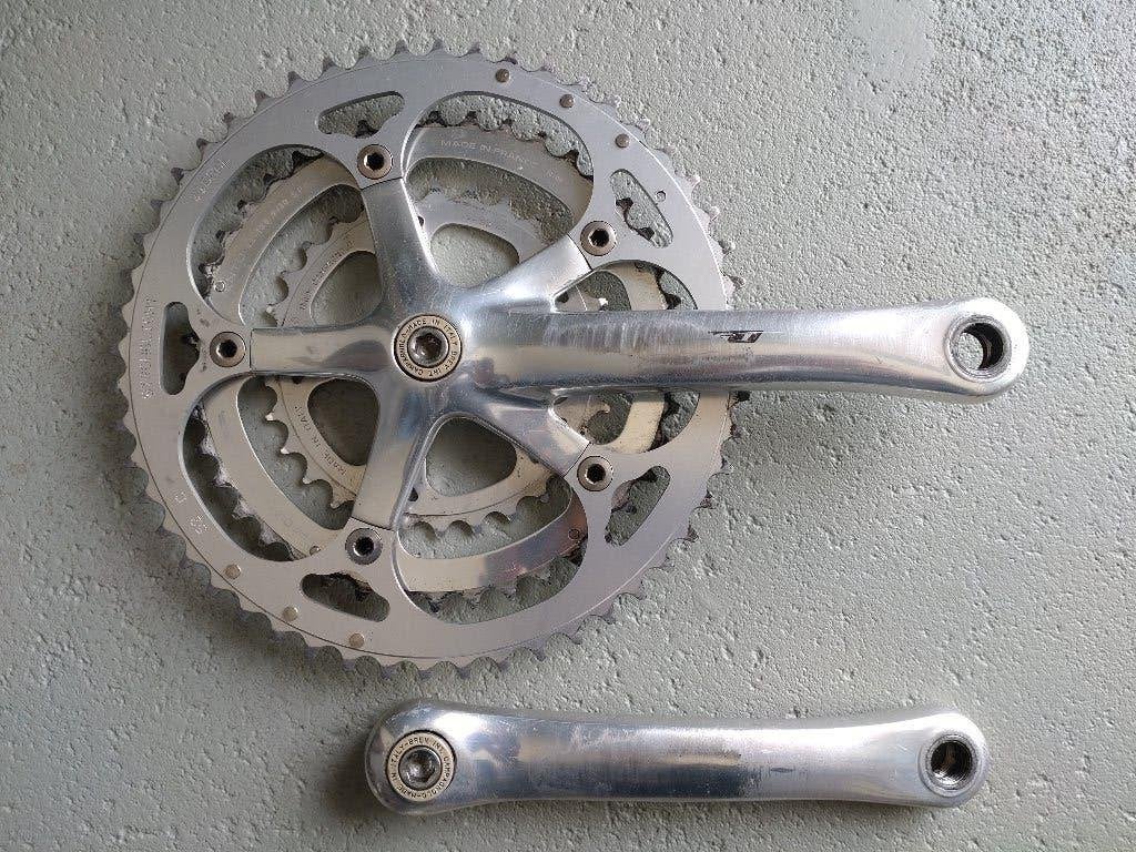 Campagnolo Triple-T crankstel, Crankstel of Pedalen, Gebruikt, Campagnolo, Ophalen of Verzenden