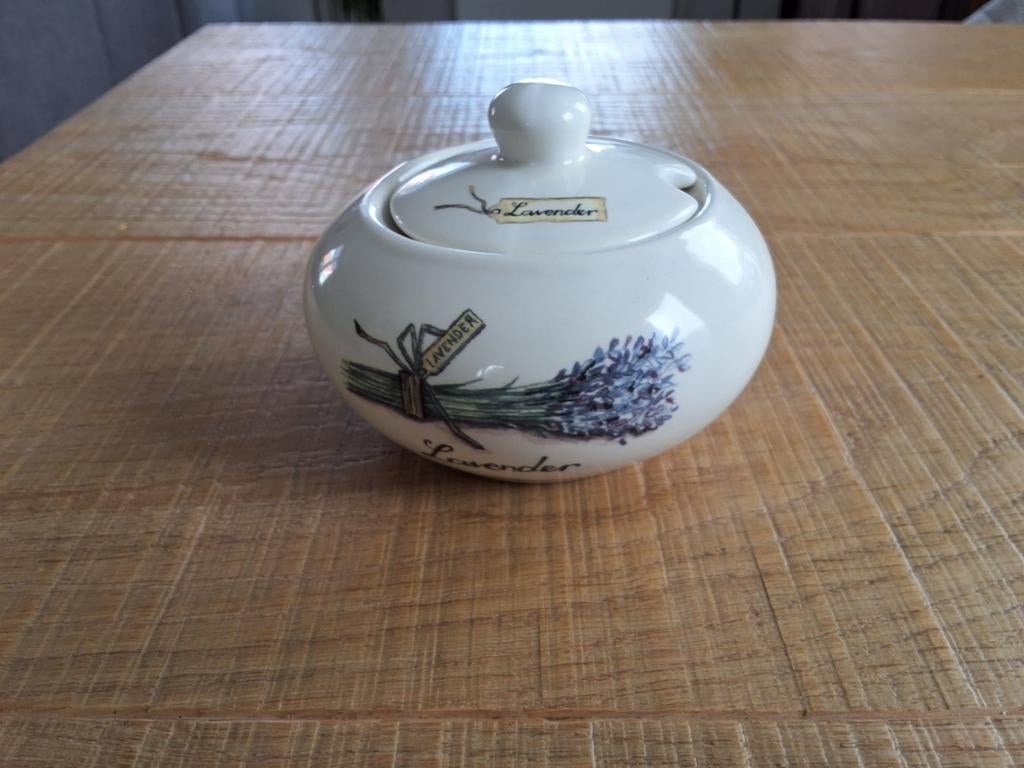 Suikerpot Jet ter Stege Lavendel, Huis en Inrichting, Keuken | Servies, Zo goed als nieuw, Overige typen, Overige stijlen, Keramiek