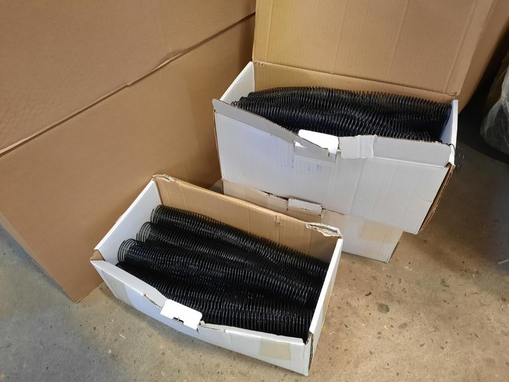 Grote partij zwarte bindruggen voor documenten, Ophalen of Verzenden