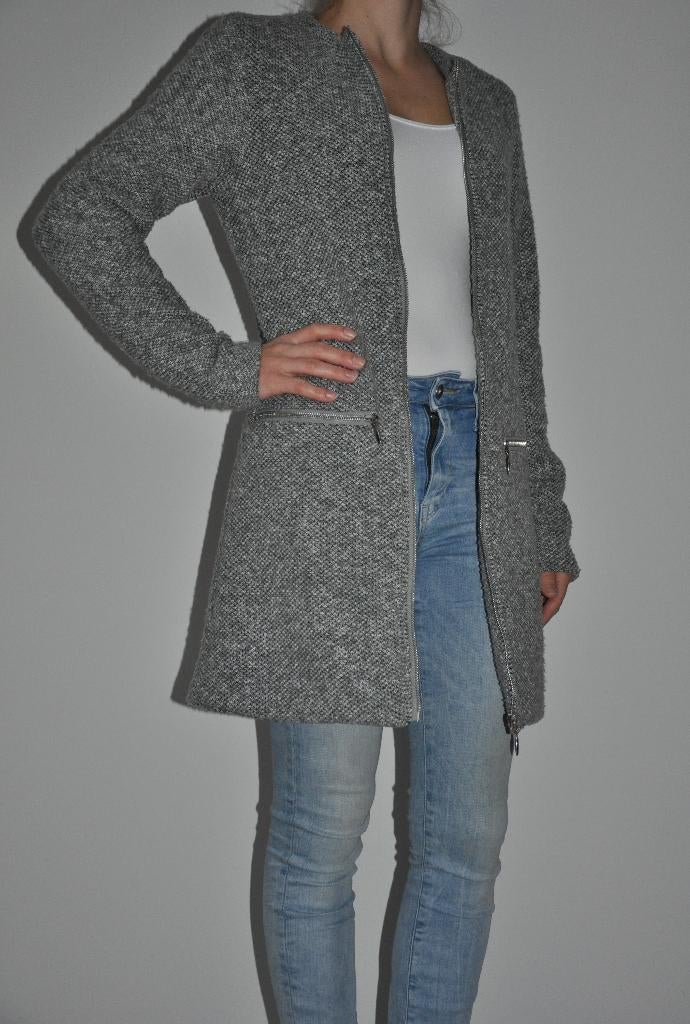 jacqueline de yong vest s, jas s, 36, cardigan s, 36, Nieuw, Ophalen of Verzenden, Maat 36 (S), Grijs